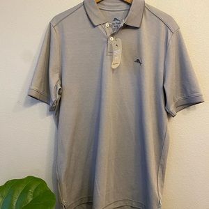 NWT Tommy Bahama Men’s Gray Polo Shirt Size Medium M